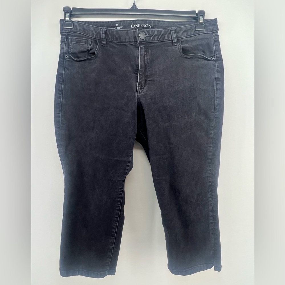 Lane Bryant Women's Black Capri Jeans size 16.